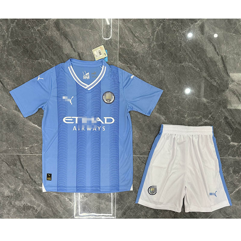 Camiseta Manchester City 2023/2024 Home Niño Kit